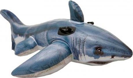 Надувная игрушка-наездник Intex Акула, 57525NP, от 6 лет, 173 х 107 см