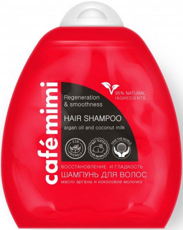 Шампунь для волос Cafemimi Восстановление и гладкость