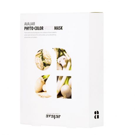 Avajar Phyto-Color White Mask - Маска для поддержания тонуса кожи, 1 уп. 10шт.