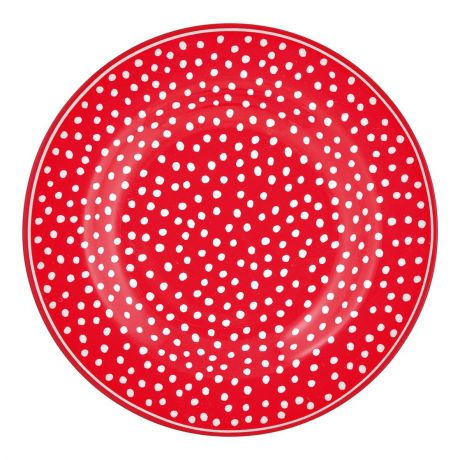 Десертная тарелка Dot red 15 см