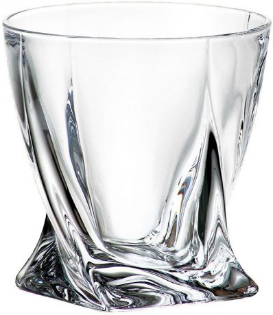 Набор стаканов для виски Crystalite Bohemia Quadro, 340 мл, 6 шт