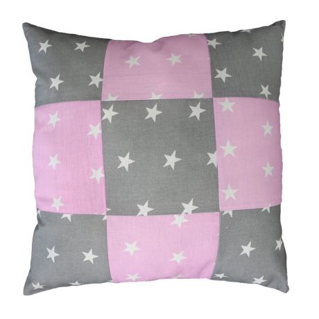 Детская подушка Подушка «Лоскутная темно-розовая»