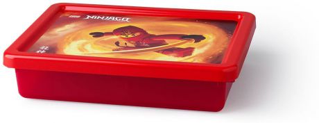 Ящик для игрушек LEGO Storage Box Small Ninjago, 40921733, красный
