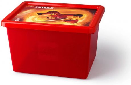 Ящик для игрушек LEGO Storage Box Large Ninjago, 40941733, красный
