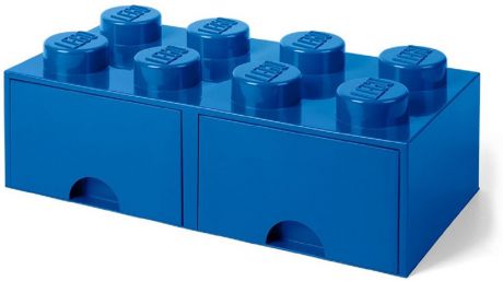 Ящик для игрушек LEGO Кубик Brick Drawer 8, 40061731, синий