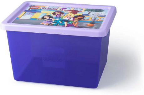 Ящик для игрушек LEGO Storage Box Large Friends, 40941732, фиолетовый