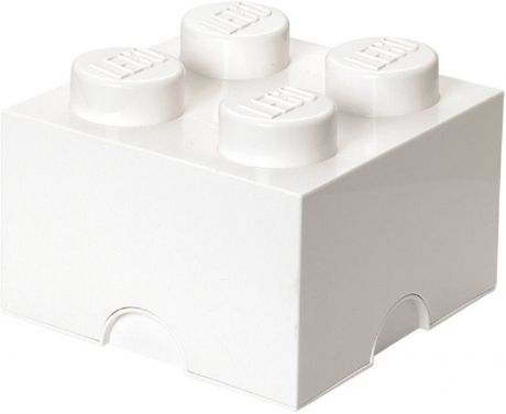 Ящик для игрушек LEGO Кубик Storage Brick 4, 40031735, белый