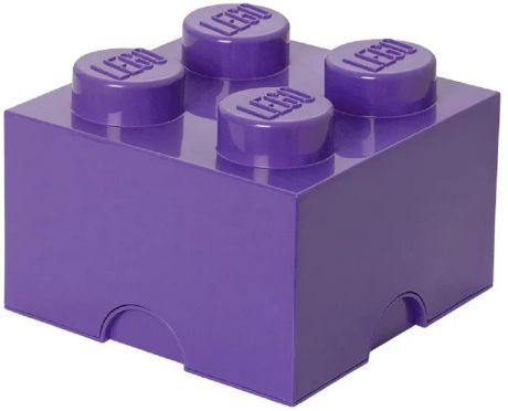 Ящик для игрушек LEGO Кубик Storage Brick 4, 40031749, лиловый