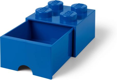 Ящик для игрушек LEGO Кубик Brick Drawer 4, 40051731, синий