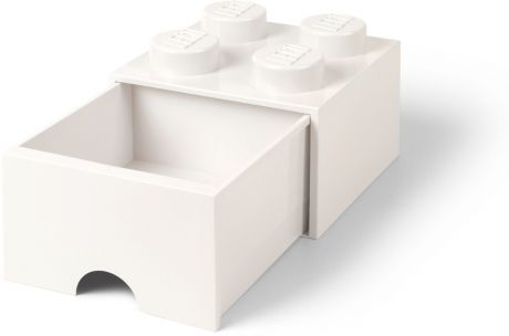 Ящик для игрушек LEGO Кубик Brick Drawer 4, 40051735, белый