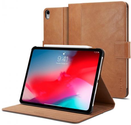 Чехол для планшета SGP Stand Folio для iPad Pro 12.9" 2018, коричневый