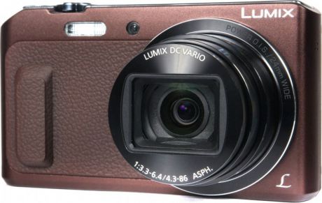 Компактный фотоаппарат Panasonic Lumix DMC-TZ57, коричневый