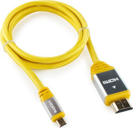 Кабель Cablexpert KCP-HDMIDny mini-HDMI тип C, желтый, 1 м