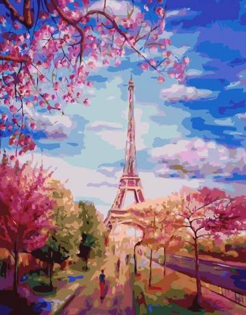 Картина по номерам Paintboy Original "Весна в Париже" 40х50см
