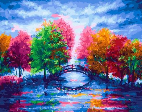 Картина по номерам Paintboy Original "Осенний парк" 40х50см