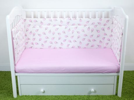 Бортики для детской кроватки Magic City Розовый десерт 40x60