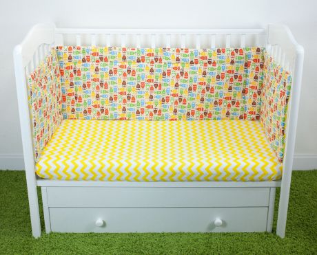 Бортики для детской кроватки Magic City Совы на отдыхе 35x60