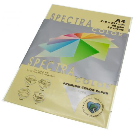 Бумага цветная Spectra Color IT110, Цвет: Creme Кремовый, 20 листов