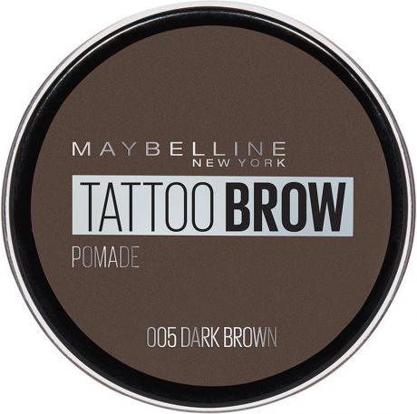 Помада для бровей Maybelline New York Brow Pomade, оттенок 05, Темно-коричневый, 3,5 г