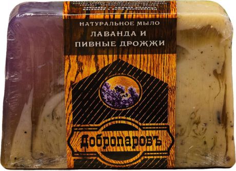 Натуральное мыло Добропаровъ "Пивные дрожжи и лаванда", 100 г
