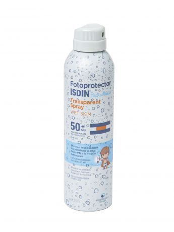 Спрей для ухода за кожей ISDIN Спрей солнцезащитный для детей Fotoprotector Pediatrics SPF50+ / Transparent Spray Wet Skin 200мл