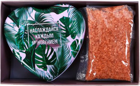 Подарочный набор Чистое счастье "Гармонии и красоты" Шкатулка-сердце + Соль для ванны, 150 г