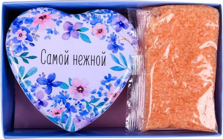 Подарочный набор Чистое счастье "С праздником весны" Шкатулка-сердце + Соль для ванны, 150 г