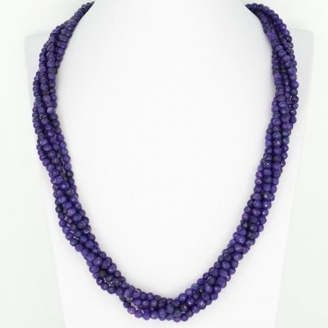 Колье/ожерелье бижутерное Фабрика украшений КолАм53-5-50, Аметист, 120 см, фиолетовый