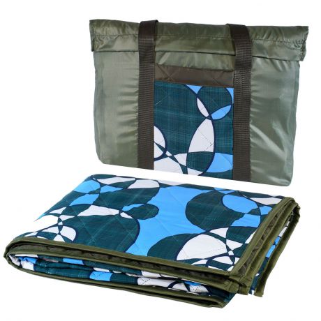 Комплект коврик и сумка "Круги" хаки