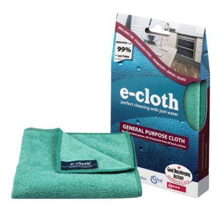Салфетка "E-cloth" универсальная, 32 х 32 см. 20230 + ПОДАРОК: салфетка для смартфона, в ассортименте