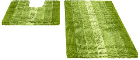 Набор ковриков для ванной Shahinteх, 5504, зеленый, 2 шт