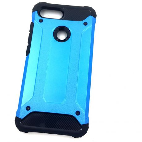 Чехол для сотового телефона Мобильная мода Xiaomi Mi 8 Lite Накладка противоударная с усиленными углами, голубой