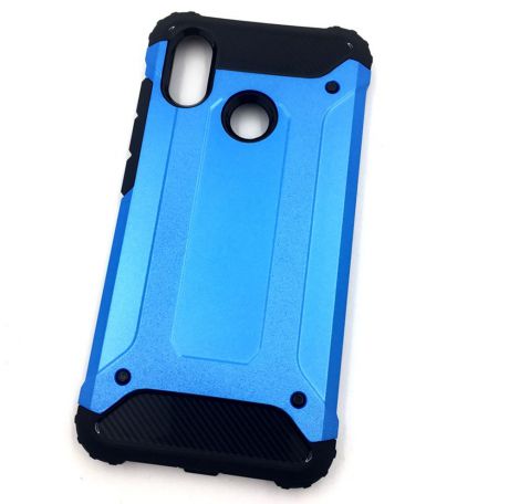 Чехол для сотового телефона Мобильная мода Xiaomi Mi 8 Накладка противоударная с усиленными углами, голубой