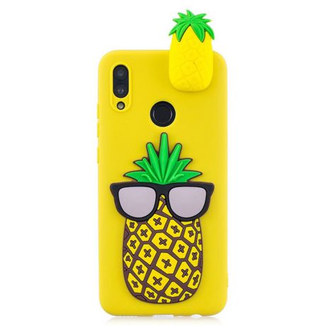 Чехол для сотового телефона Мобильная мода Honor 10 Lite / P Smart (2019) Силиконовая противоударная накладка с рисунком, желтый