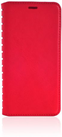Чехол для сотового телефона Gurdini Premium case книжка с силиконом на магните red для Meizu M3X, красный