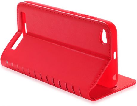 Чехол для сотового телефона Gurdini Premium case книжка с силиконом на магните red для Xiaomi Redmi 5A, красный