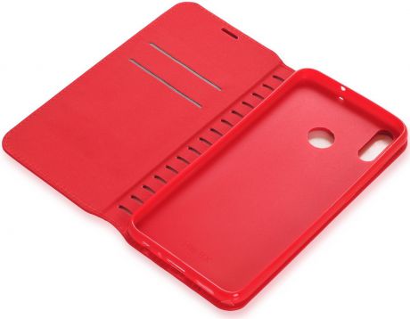 Чехол для сотового телефона Gurdini Premium case книжка с силиконом на магните red для Honor 8X, красный