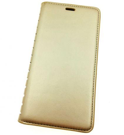 Чехол для сотового телефона Мобильная мода Huawei Honor 5X Чехол-книжка силиконовая с отделом для карты QUINS, золотой