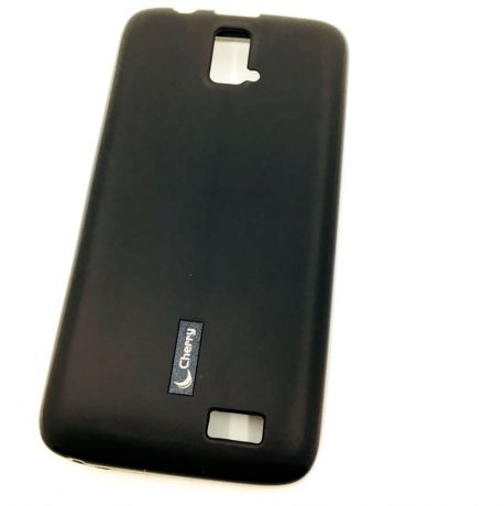 Чехол для сотового телефона Cherry Lenovo A328 Накладка резиновая с пленкой на экран, черный
