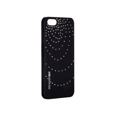 Чехол для сотового телефона IQ Format iPhone 5/5s/SE, со стразами, пластиковый, черный