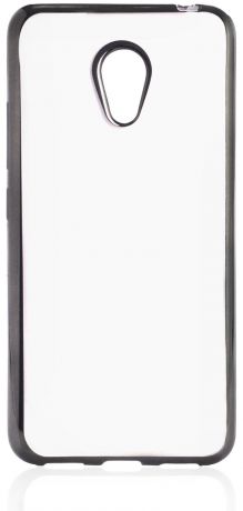 Чехол для сотового телефона iNeez накладка силикон с рамкой grey для Meizu M3S Mini/M3 Mini, черно-серый