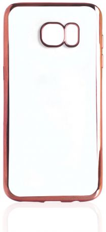 Чехол для сотового телефона iNeez накладка силикон с рамкой rose для Samsung Galaxy S7 Edge, темно-розовый