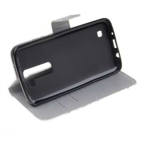 Чехол Moonmini для LG K8 из ПУ кожи, с магнитной флип-застежкой и слотами для карточек (Одуванчик)