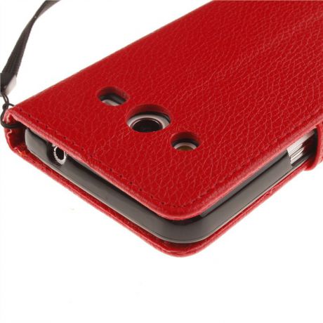 Кожаный чехол из PU с флип-функцией, слотами для карт, магнитной крышкой для Samsung Galaxy Core 2 G355