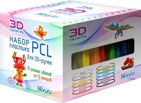 Картридж для 3D ручки Honya SC-PCL-12, 12 цветов