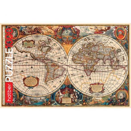 Пазл HATBER "Старинная карта мира" 1000 элементов