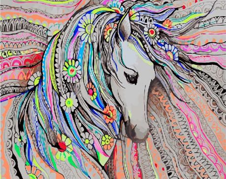 Картина по номерам Paintboy Original "Милая лошадка" 40х50см