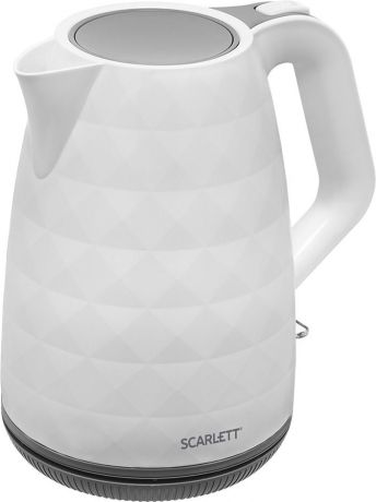 Электрический чайник Scarlett SC-EK18P49, белый, серый