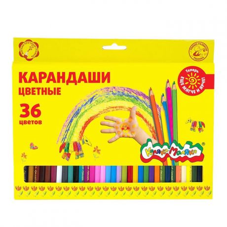 Набор цветных карандашей Каляка-Маляка 36 цветов