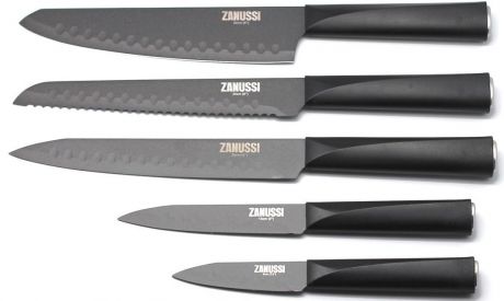 Набор ножей Zanussi "Genua", цвет: черный, 5 предметов. ZND11230EF